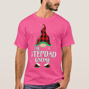 Stepdad Gnome Buffalo Kariert Matching Family Grou T-Shirt