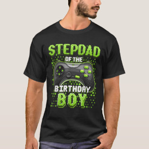 Stepdad of the Birthday Boy Matching Family Video T-Shirt