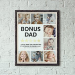 Stepdad Rating | Bonus Vater FotoCollage Foliendrucke<br><div class="desc">Dieser Vatertag, zeigen Sie Ihrem speziellen Bonus Papa, wie viel er Ihnen mit dieser einzigartigen und berührenden 5-Sterne-Review-Folie bedeutet. Mit einer atemberaubenden Foto-Collage aus Ihrer Familie vereint dieser gedruckte Sake eine ganz besondere Bindung. Personalisiert mit dem Wort "Bonus-Vater" und den Namen Ihrer Kinder und einem leuchtenden 5-Sterne-Test, wird dieses bedeutsame...</div>