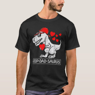 Stepdad Saurus Bonus Vater Mens Stepdadsaurus T-Shirt