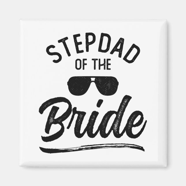 Stepdad von der Braut Matching Wedding Party Magnet (Vorne)