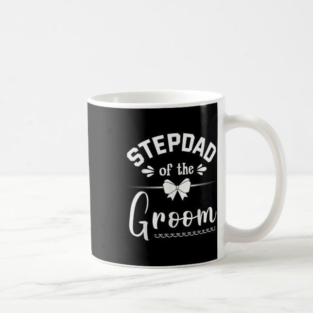 Stepdad von der Groom Bride Happy Wedding Marry Hu Kaffeetasse (Rechts)
