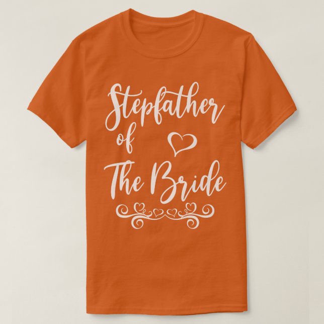 Stepfather of Bride & Groom Wedding Matching T-Shirt (Design vorne)