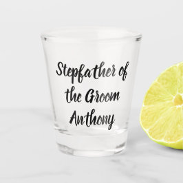 Stepfather of the Groom Black Individuelle Name We Schnapsglas
