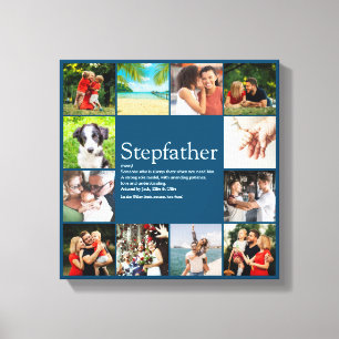 Stepfather, Stepdad Definition 12 Foto Fun Blue Leinwanddruck