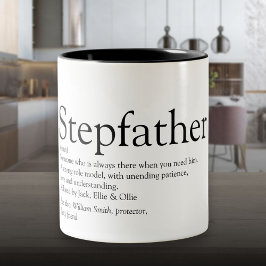 Stepfather, Stepdad Definition Zweifarbige Tasse