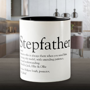 Stepfather, Stepdad Definition Zweifarbige Tasse