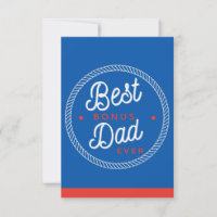 Stepfather Vathers Day Cards Blue