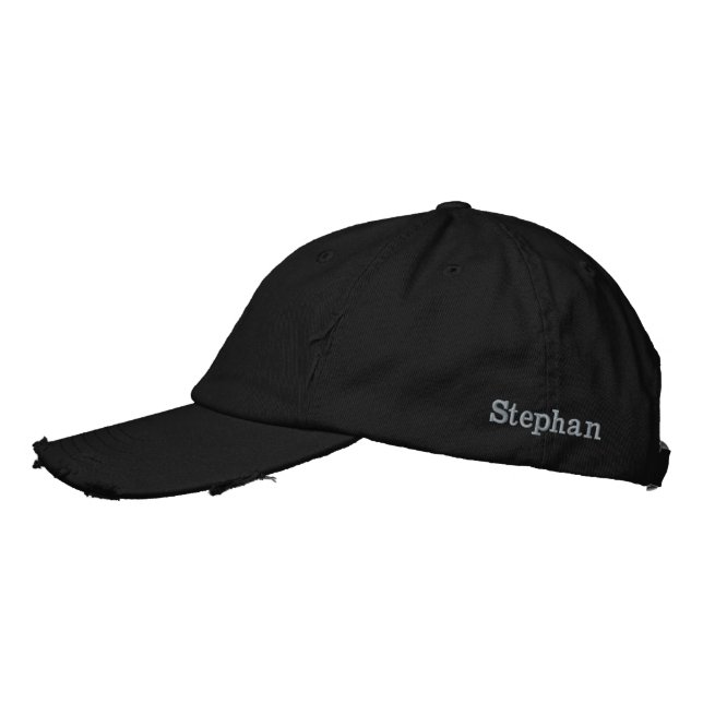 "Stephan" Name in Stickerei, Bestickte Baseballkappe (Links)