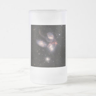 Stephan Quintett 5 Galaxien Tiefes Feld James Webb Mattglas Bierglas
