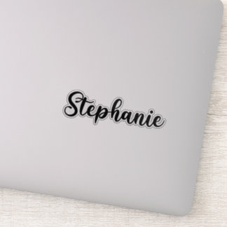 Stephanie Name - Handgeschriebene Kalligrafie Aufkleber