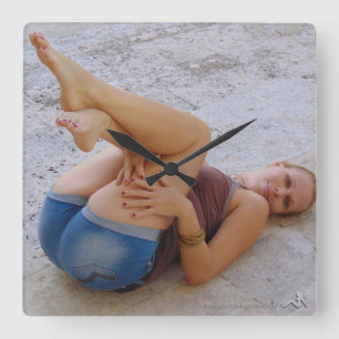 Stephanie Quadratische Wanduhr