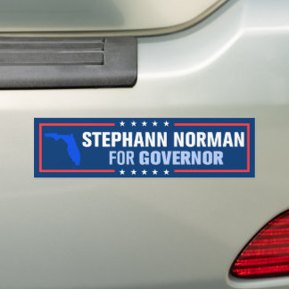 Stephann Norman für den Gouverneur von Florida Autoaufkleber