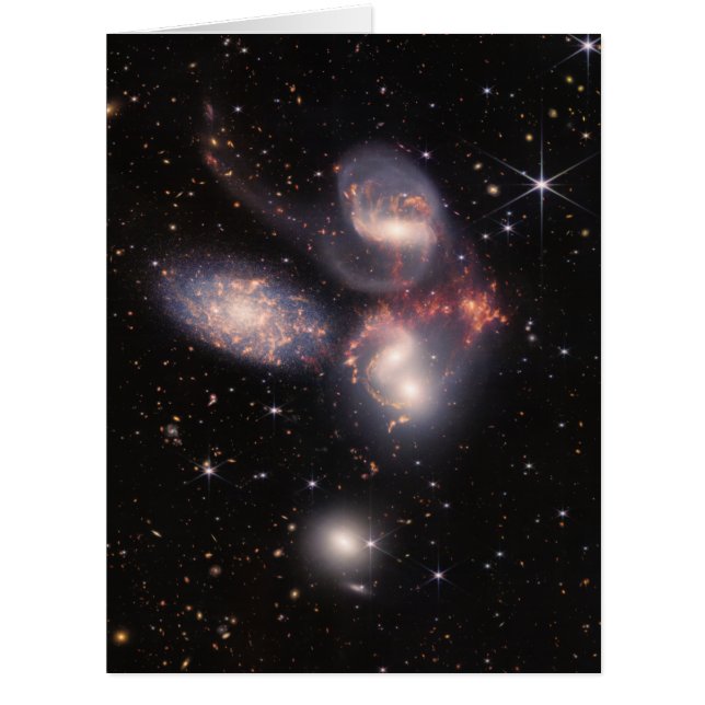 Stephans Quintet 5 Galaxies Deep Field James Webb (Vorderseite)
