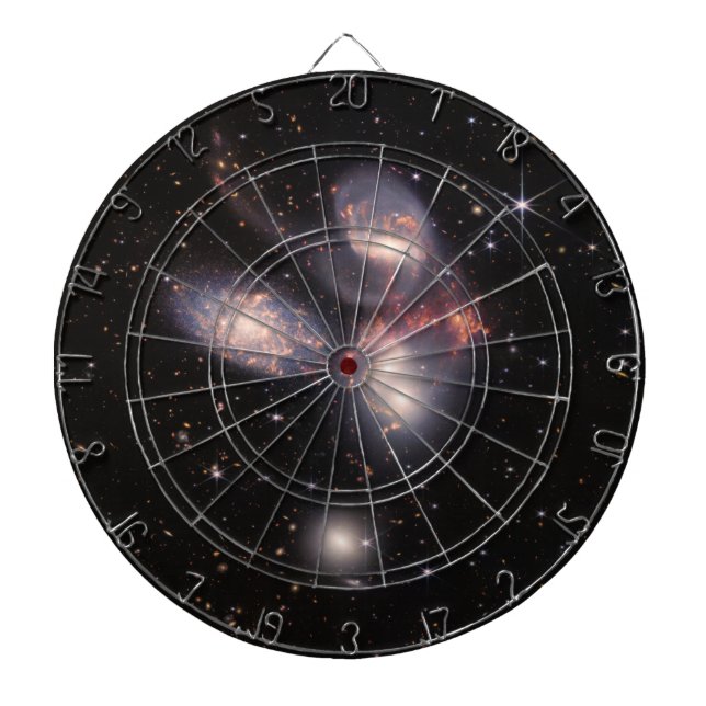 Stephans Quintet 5 Galaxies Deep Field James Webb Dartscheibe (vorne)