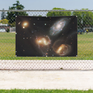 Stephans Quintet: Galaxie-Galaktische Trümmer Banner