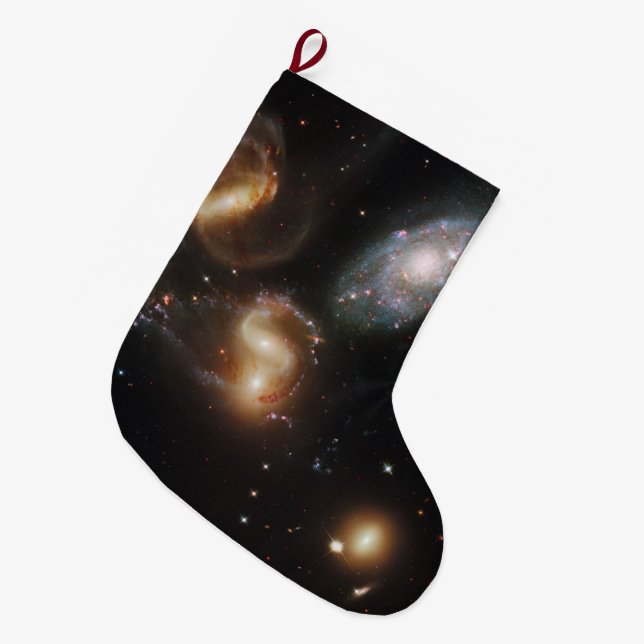 Stephans Quintet: Galaxie-Galaktische Trümmer Großer Weihnachtsstrumpf (Vorderansicht (hängend))