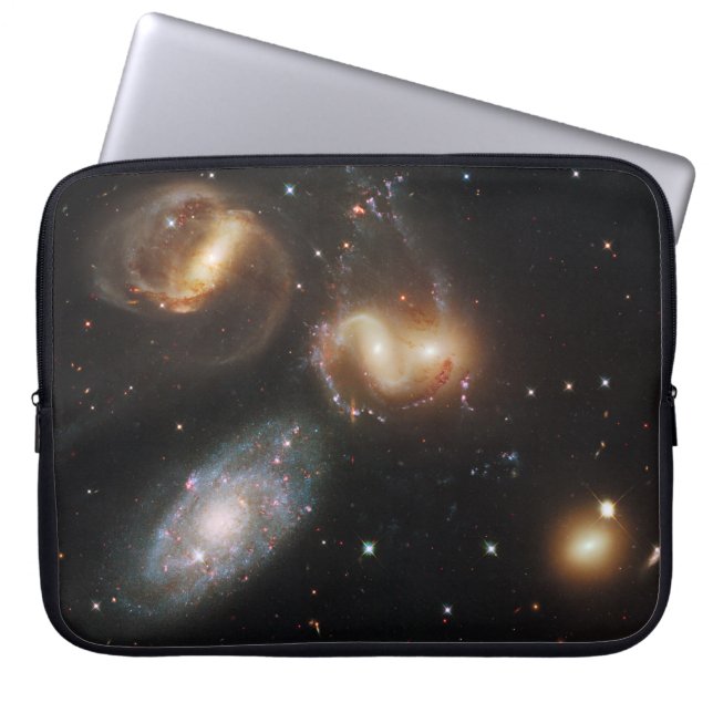 Stephans Quintet: Galaxie-Galaktische Trümmer Laptopschutzhülle (Vorderseite)