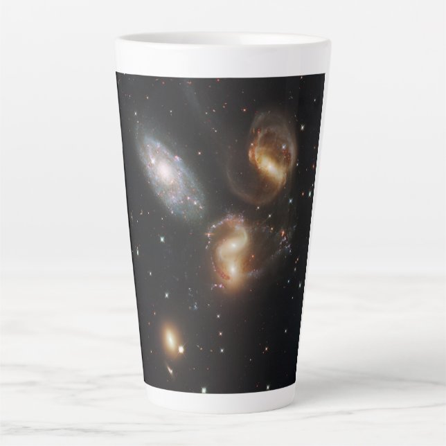 Stephans Quintet: Galaxie-Galaktische Trümmer Milchtasse (Vorderseite)