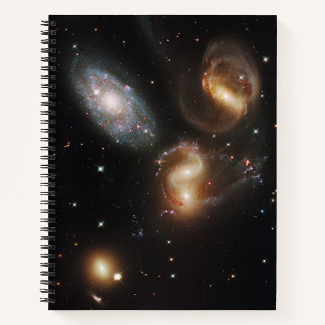 Stephans Quintet: Galaxie-Galaktische Trümmer Notizbuch (Vorderseite)