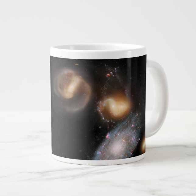 Stephans Quintet-Galaxien Jumbo-Tasse (Vorderseite Rechts)