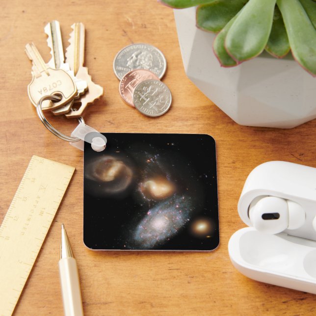 Stephans Quintet-Galaxien Schlüsselanhänger (Schreibtisch)