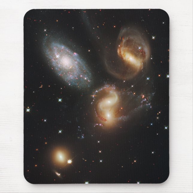 Stephan's Quintet Galaxies (Hubble Telescope) Mousepad (Vorne)