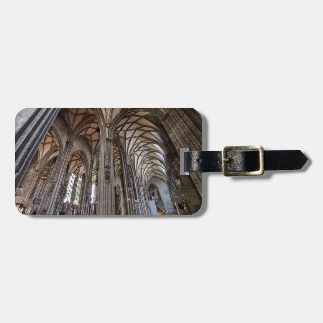 Stephansdom, Wien Österreich Gepäckanhänger (Vorderseite horizontal)