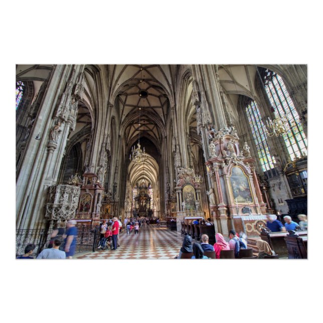 Stephansdom, Wien Österreich Poster (Vorderseite)