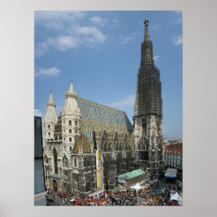 Stephansdom, Wien Österreich Poster