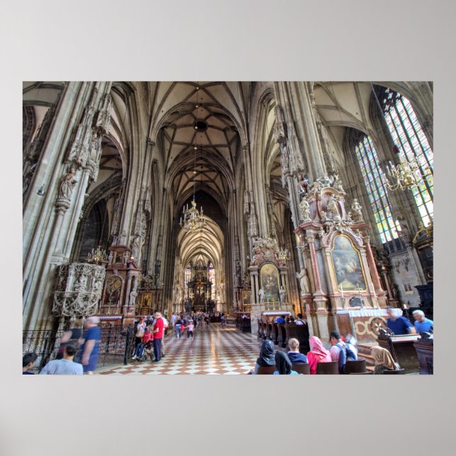 Stephansdom, Wien Österreich Poster (Vorne)
