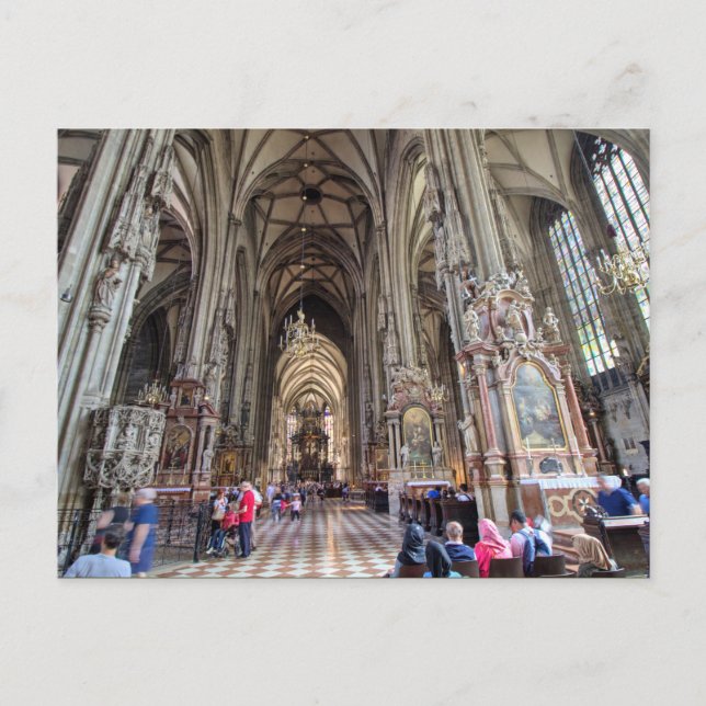 Stephansdom, Wien Österreich Postkarte (Vorderseite)