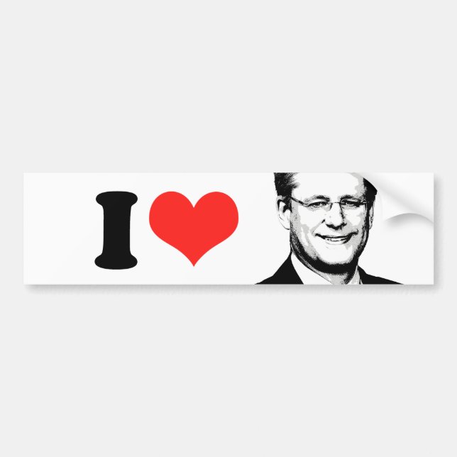 Stephen Harper Autoaufkleber (Vorne)