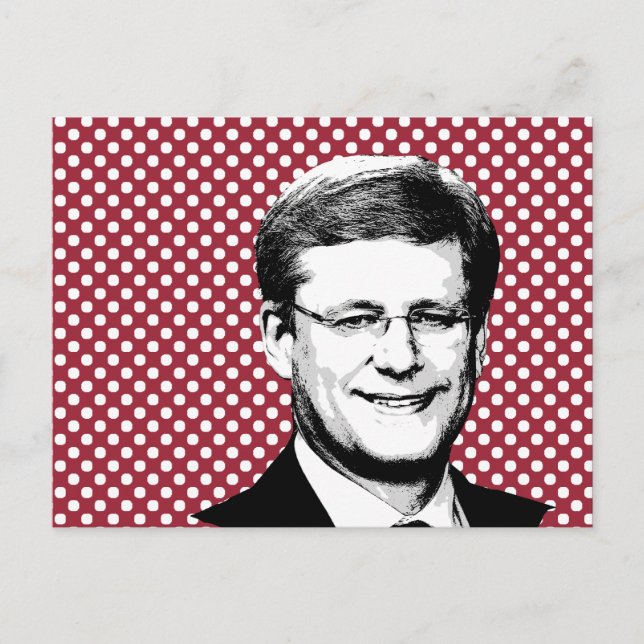 Stephen Harper Postkarte (Vorderseite)
