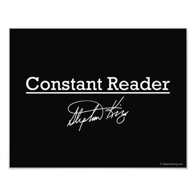 Stephen King, Constant Reader Fotodruck (Vorne)