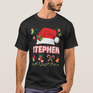 Stephen Santa Claus Hat Familie frohe Weihnachten T-Shirt