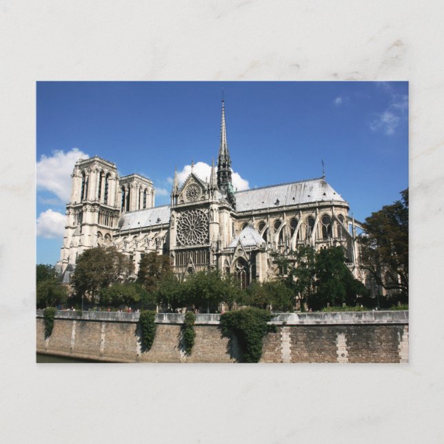 Stephen South Rose Portal Notre Dame Postkarte (Vorderseite)