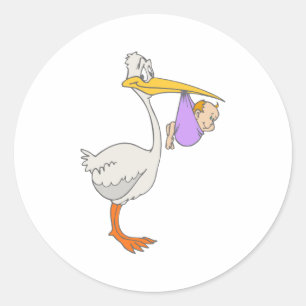 Stephen Stork Runder Aufkleber