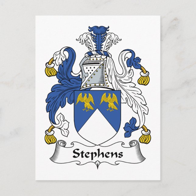 Stephens Familienwappen Postkarte (Vorderseite)