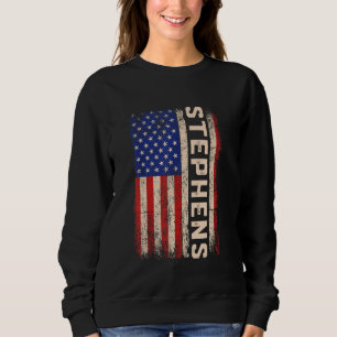 Stephens Nachname Shirt Stephens Name American Fl