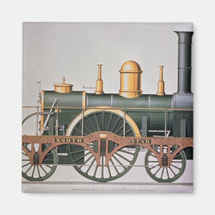 Stephensons "Nordstern-" Dampf-Motor, 1837 Magnet