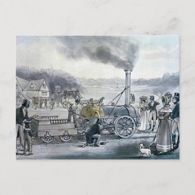 Stephenson's 'Northumbrian' Postkarte (Vorderseite)