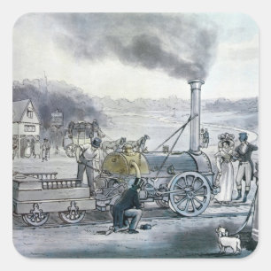 Stephenson's 'Northumbrian' Quadratischer Aufkleber