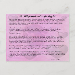 Stepmom’s prayer version 2 postkarte