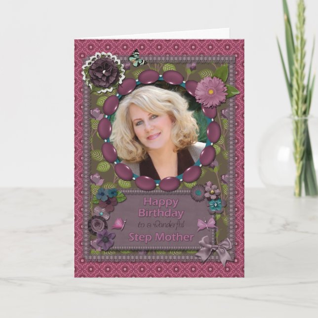 StepMother, Foto-Karte zum Geburtstag Karte (Vorderseite)