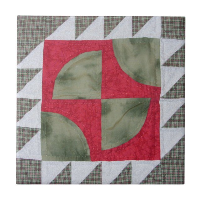 Steppdecken-Block-Fliese Fliese (Vorderseite)