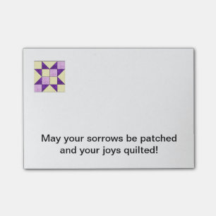 Steppdecken-Block-Post-it-Zettel B Post-it Klebezettel