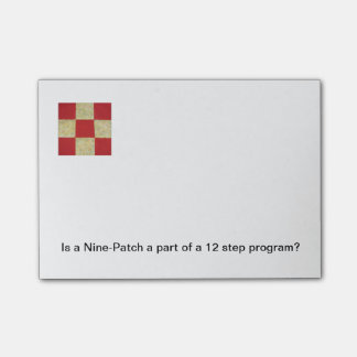 Steppdecken-Block-Post-Itanmerkungen Post-it Klebezettel