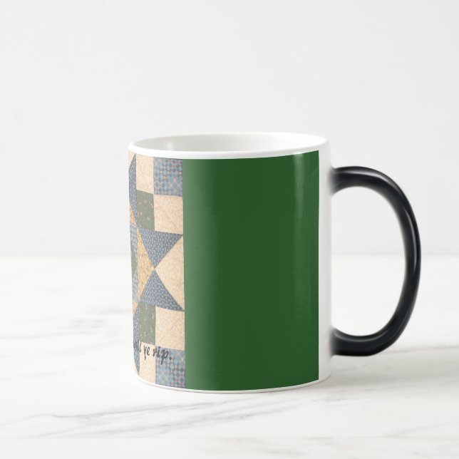 Steppdecken-Block-Tasse Verwandlungstasse (Rechts)