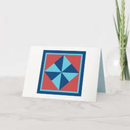 Steppdecken-Mitteilungskarten - Pinwheel Karte